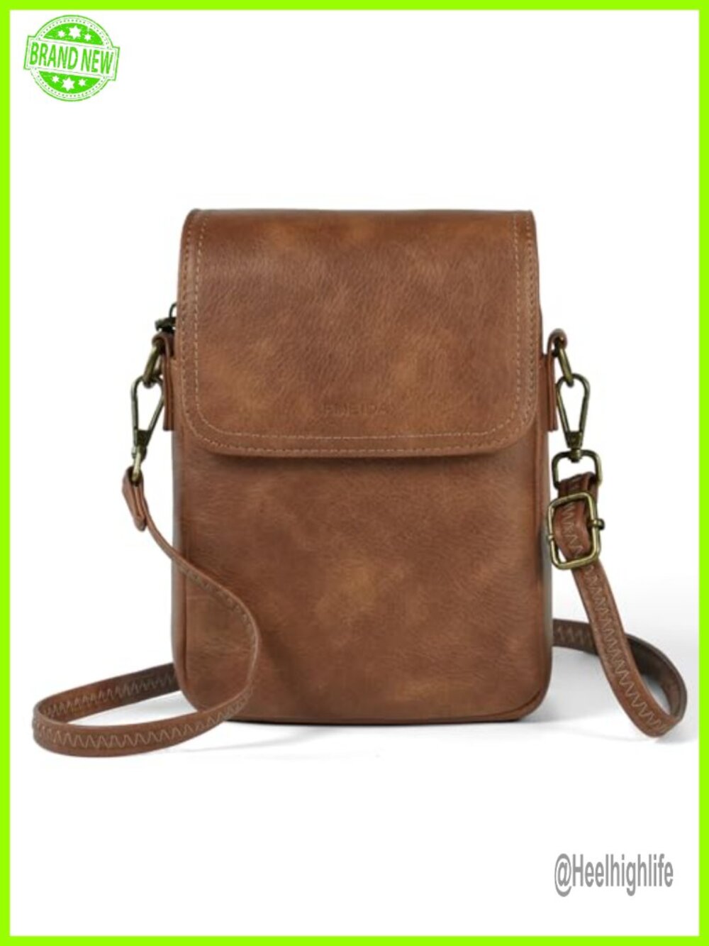 Fmeida PU Leather Crossbody Purse RFID Blocking Small Travel Handbag